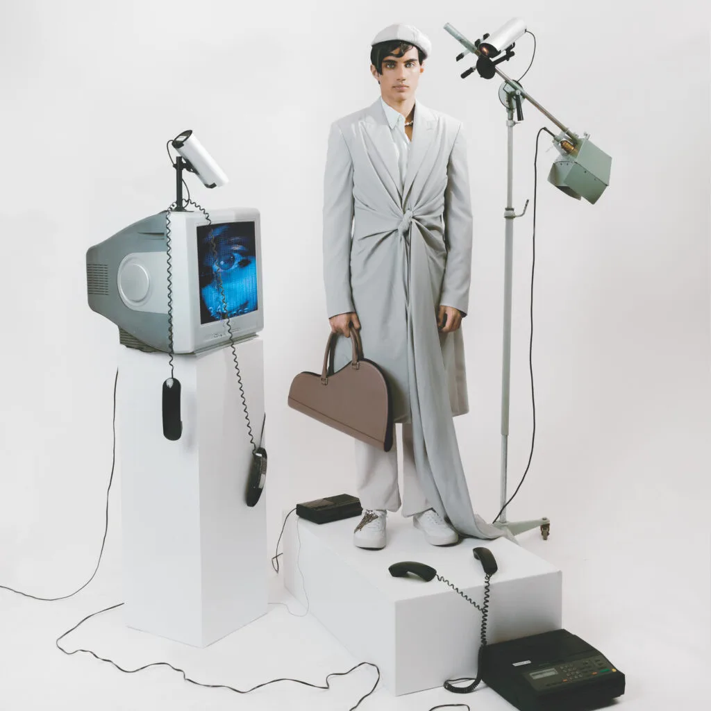 Editorial makeup for street style fashion